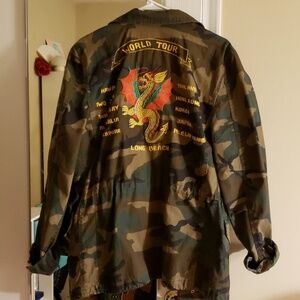 Alpha Industries Camo Dragon Tour Field Coat NWOT